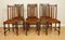 Antike Esszimmerstühle aus geschnitzter Eiche mit gedrechselten Beinen, 1920er, 6er Set 2