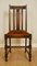 Antike Esszimmerstühle aus geschnitzter Eiche mit gedrechselten Beinen, 1920er, 6er Set 6