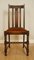 Antique Carved Oak Dining Chairs with Bobbin Turned Legs, 1920s, Set of 6 6