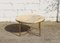 French Hollywood Regency Round Marble and Brass Coffee Table 1