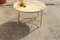 Table Basse Ronde Hollywood Regency en Laiton et Marbre, France 8