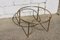 French Hollywood Regency Round Marble and Brass Coffee Table 4
