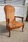 French Voltaire Style Solid Wood Armchair, Image 3