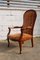 French Voltaire Style Solid Wood Armchair, Image 5