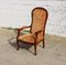 French Voltaire Style Solid Wood Armchair 1