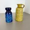 Vases Fat Lava Op Art en Poterie par BAY Ceramics, Allemagne, 1970s, Set de 2 3