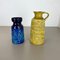 Fat Lava Op Art Pottery Vases by BAY Ceramics, Germany, 1970s, Set of 2 2