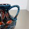 Jarrón Fat Lava Op Art multicolor de Bay Ceramics Germany, años 60. Juego de 2, Imagen 10