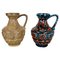Multi-Color Fat Lava Op Art Pottery Vase by Bay Ceramics Germany, 1960s, Set of 2 1