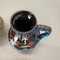 Multi-Color Fat Lava Op Art Pottery Vase by Bay Ceramics Germany, 1960s, Set of 2 11