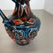 Vase en Poterie Fat Lava Op Art Multicolore par Bay Ceramics Germany, 1960s, Set de 2 12