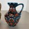 Multi-Color Fat Lava Op Art Pottery Vase by Bay Ceramics Germany, 1960s, Set of 2 8