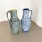 Fat Lava Ceramic Vases by Scheurich, Germany, 1970s, Set of 2, Image 3