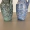 Fat Lava Ceramic Vases by Scheurich, Germany, 1970s, Set of 2 14