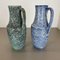 Fat Lava Ceramic Vases by Scheurich, Germany, 1970s, Set of 2 13