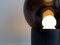 Kleine Boule aus klarem & rauchgrauem Glas mit schwarzem Fuß von Sebastian Herkner für Pulpo & Rosenthal 2