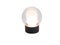 Lámpara colgante pequeña de vidrio blanco opalino con base negra de Sebastian Herkner para Pulpo & Rosenthal, Imagen 1
