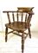 Antique English Elm Wood Windsor Captains Chair, 1900s, Image 3