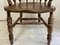 Antique English Elm Wood Windsor Captains Chair, 1900s 8