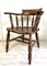 Antique English Elm Wood Windsor Captains Chair, 1900s, Image 2