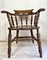 Antique English Elm Wood Windsor Captains Chair, 1900s 4