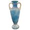 Vase en Verre de Murano Scavo Bleu et Blanc, 1960s 1