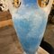 Vase en Verre de Murano Scavo Bleu et Blanc, 1960s 11
