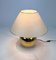 Gold Plated Ceramic Table Lamp from Bellini, Italy, 1970s, Image 9
