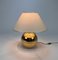 Lampada da tavolo in ceramica placcata in oro di Bellini, Italia, anni '70, Immagine 8