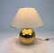 Gold Plated Ceramic Table Lamp from Bellini, Italy, 1970s, Image 7