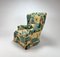 Mid-Century Linen Wing Chair by Josef Frank, 1960s 5