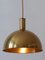 Double Solid Brass Counterweight Pendant Lamp by Florian Schulz, 1960s 11