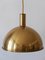 Double Solid Brass Counterweight Pendant Lamp by Florian Schulz, 1960s 4