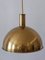 Double Solid Brass Counterweight Pendant Lamp by Florian Schulz, 1960s 3