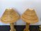 Italian Rattan and Brass Lamps, 1980s, Set of 2 4