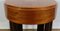 Small Round Art Deco Mahogany and Beech Side Table, 1940s 8