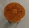 Small Round Art Deco Mahogany and Beech Side Table, 1940s, Image 3