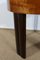 Small Round Art Deco Mahogany and Beech Side Table, 1940s 7