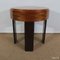 Small Round Art Deco Mahogany and Beech Side Table, 1940s, Image 9