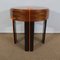 Small Round Art Deco Mahogany and Beech Side Table, 1940s, Image 13