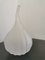 Weiße Vase aus Muranoglas in Tropfen-Optik von Salviati 1