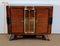 Art Deco Wood and Brass Buffet, 1930s 22