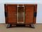 Art Deco Buffet aus Holz & Messing, 1930er 8