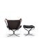 Lowback Falcon Chairs by Sigurd Resell for Vatne Mobler, 1960s, Set of 3 8