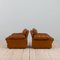 Tan Brown Aniline Leather Coronado Set Armchairs by Tobia Scarpa for C&b Italia, 1960s, Set of 2 4