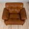 Tan Brown Aniline Leather Coronado Set Armchairs by Tobia Scarpa for C&b Italia, 1960s, Set of 2 9
