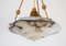 Art Deco Alabaster Hanging Lamp 4