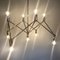 German Chandelier Light Structure with 9 Burning Points from Kinkeldey, 1960s 11