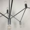 German Chandelier Light Structure with 9 Burning Points from Kinkeldey, 1960s 5