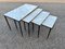 Mid-Century Marble and Brass Stacking tables, Set of 4, Image 3